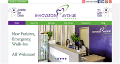 Desktop Screenshot of innovatoravenuedental.com